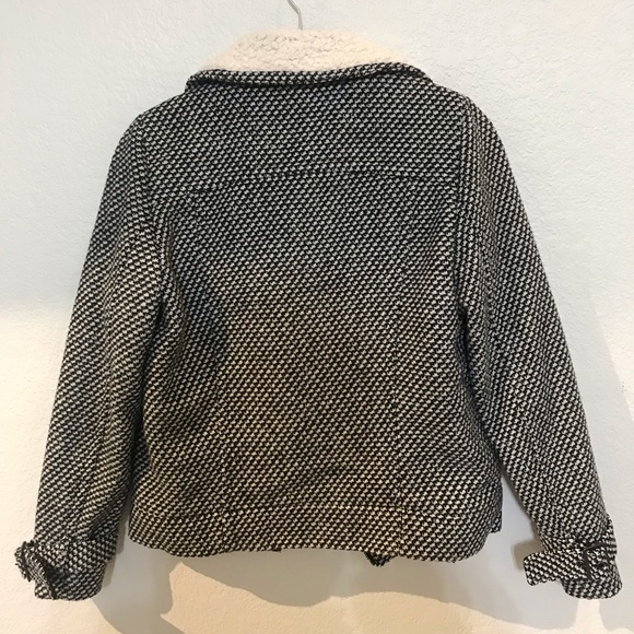 Moto / biker style jacket w/ plush faux fur lining - Picture 2 of 5